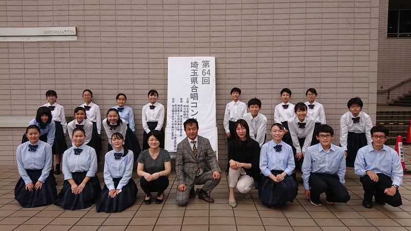 コンクール演奏後に、さいたま市文化センターにて